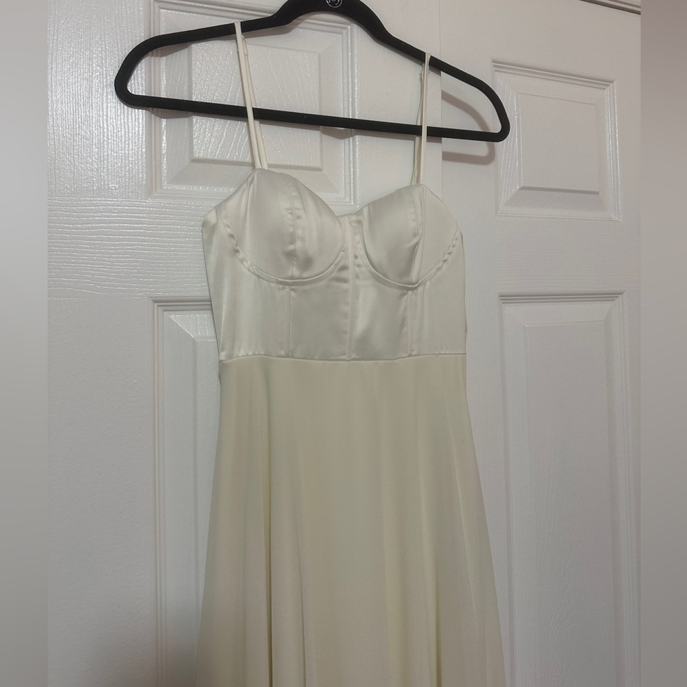 Lulus White Maxi Dress, Ivory Skirt, Size XS Extra Small - Picture 4 of 8